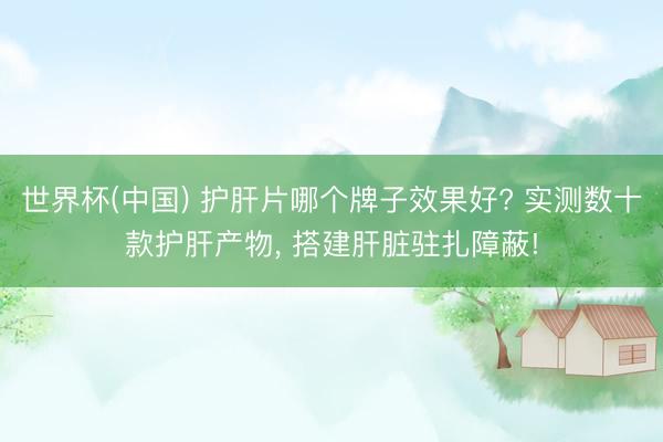 世界杯(中国) 护肝片哪个牌子效果好? 实测数十款护肝产物, 搭建肝脏驻扎障蔽!